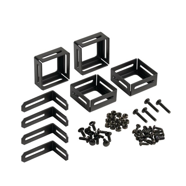 CableRack Hardware Kit, Black, Mild Steel