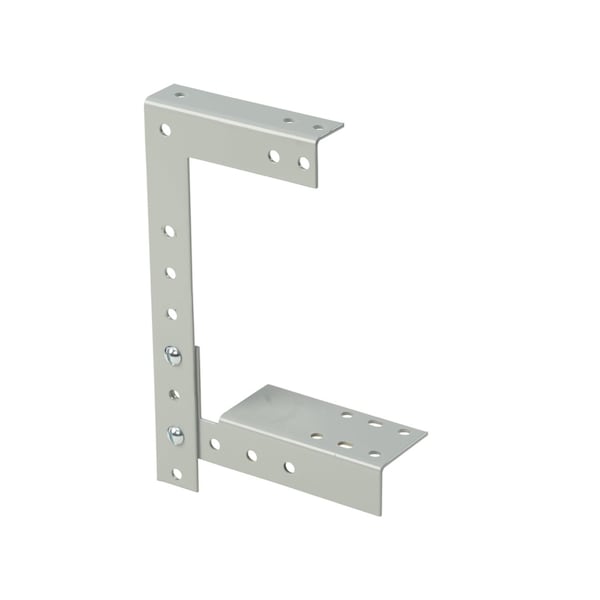 Drop and Bracket Hanger, fits 4.00x4.00, Gray, Steel