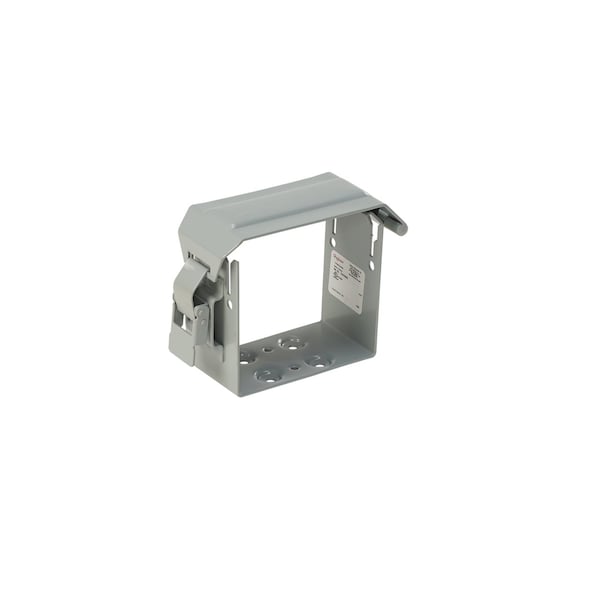 U-Connector, fits 4.00x4.00, Gray, Steel