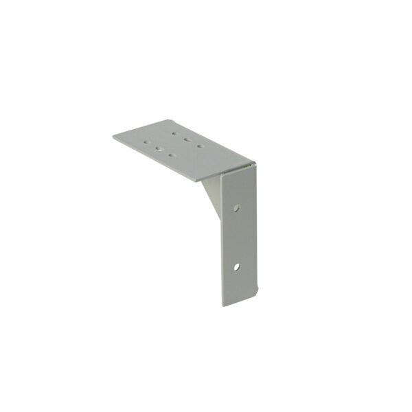 Wall Hanger, fits 4.00x4.00, Gray, Steel