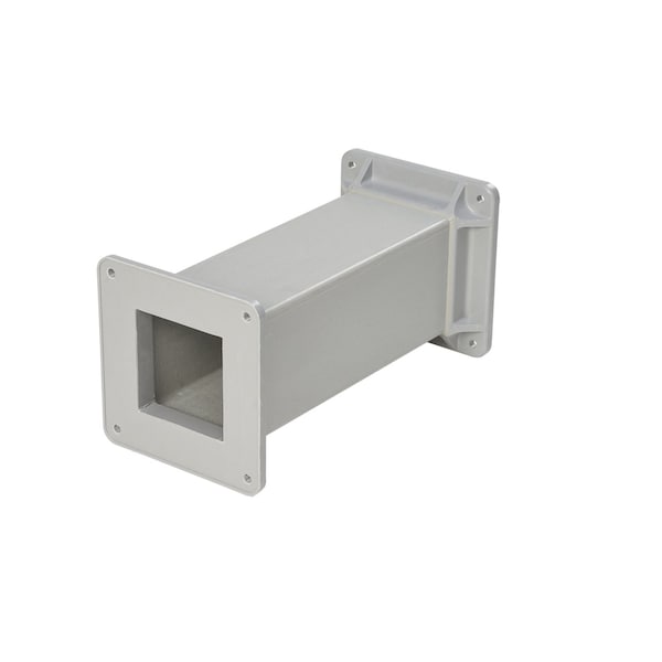Straight Tube Section, 4.00x4.00x12.00, Fiberglass