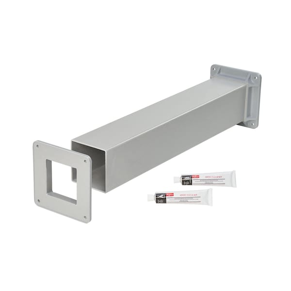 Cut-Off Fitting, 4.00x4.00, Fiberglass