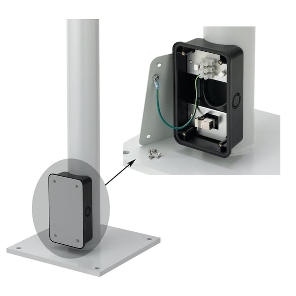 Floorpost with Junction Box, 11.90x11.9x