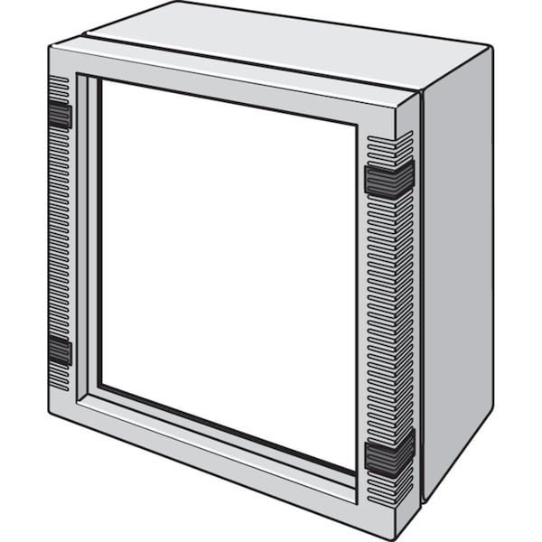 Front Plate, INLINE, fits 166x160mm, Aluminum