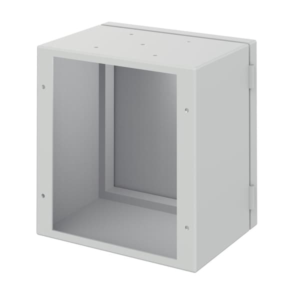 Rear-Access Body, fits 166x160mm, Lt Gray, Steel
