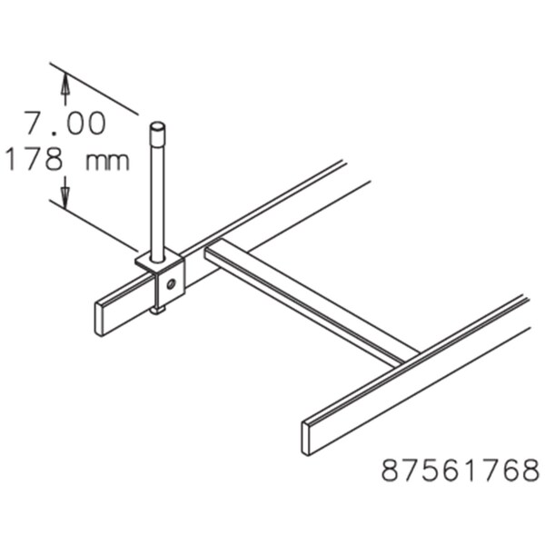 Retaining Post Kit, Plated, Steel