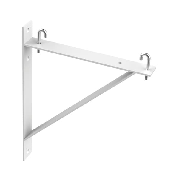 Triangle Support Bracket Kit, White, Steel