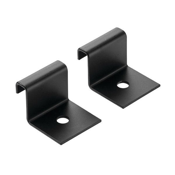 Vertical Wall Bracket, Black, Steel