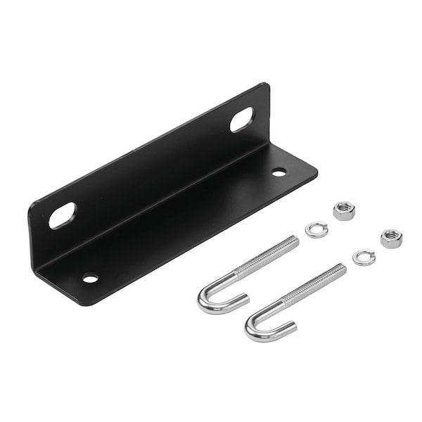 Wall Angle Support, Fits 6.00, Black, St
