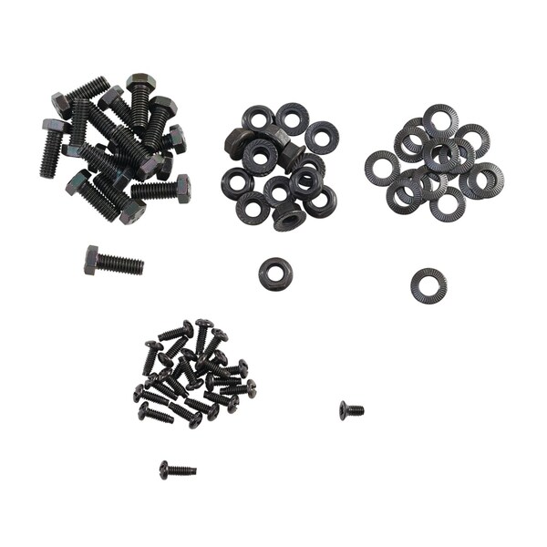 MaxRack Hardware Kit, Black, Mild Steel