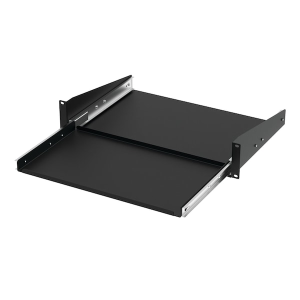 Pull-Out Shelf for Mini Keyboard, 2u, Bl