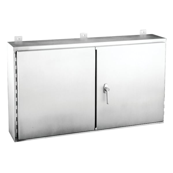 Continuous Hinge Two-Door with 3-Point Latch, Type 12, 24.00x42.00x8.0