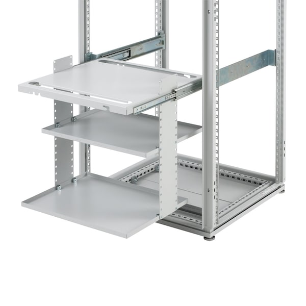 PROLINE G2 Frame Printer Shelf, 600mm, Lt Gray, Steel