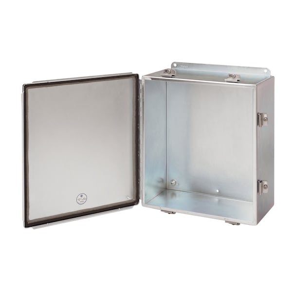 Continuous Hinge with Clamps, EMC, Type 12, 12.00x10.00x5.00, Steel