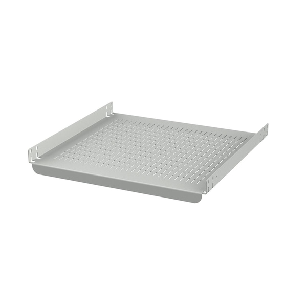 ProLine G2 Rack-Mount Fixed Shelf, fits 19 in Rack, Lt Gray, Steel