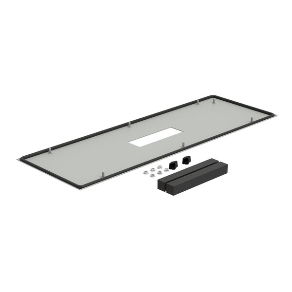 Closure Plates, fits 600mm, Lt Gray, Ste