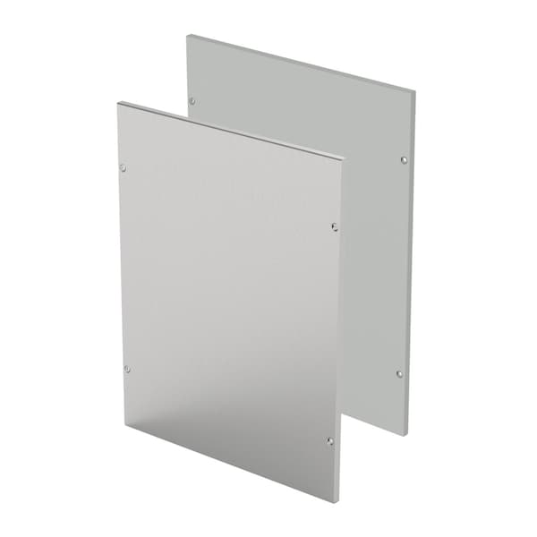 Covers for Upper and Lower Front, fits 600mm PC/SY, Lt Gray, Steel