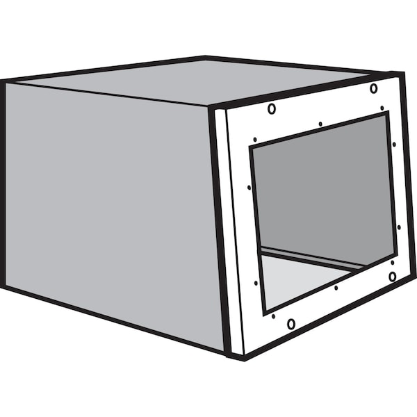Covers with HMI Cutout for Upper Front of Sloped Fronts, Lt Gray, Stee