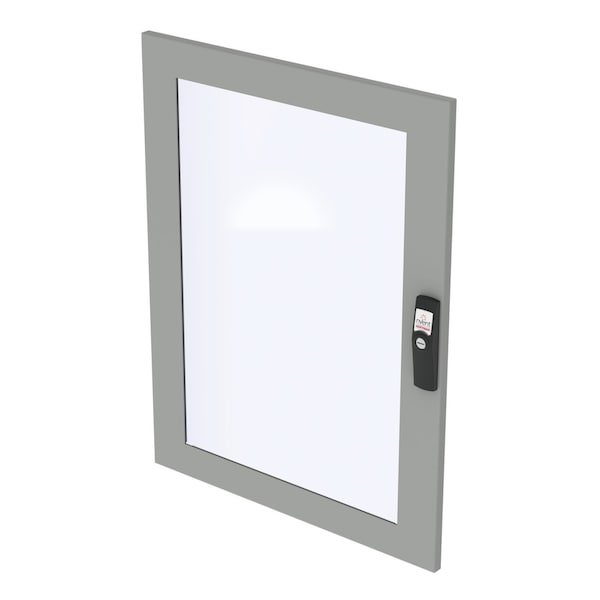 Doors with Windows for Upper and Lower Front, fits 600mm PC/SY, Alumin