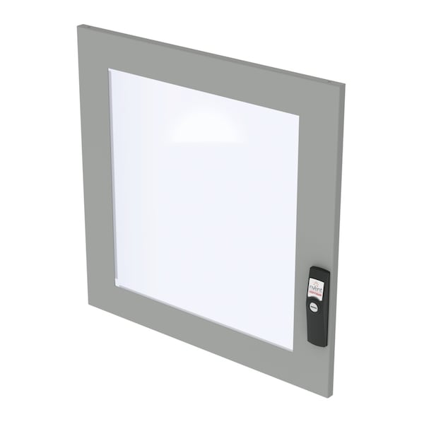 Window Doors for Upper Front, fits 2000x800mm PC, Lt Gray, Steel