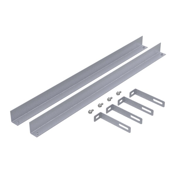 Filler Panel for Rack Angles, fits 19 in Rack A, Aluminum