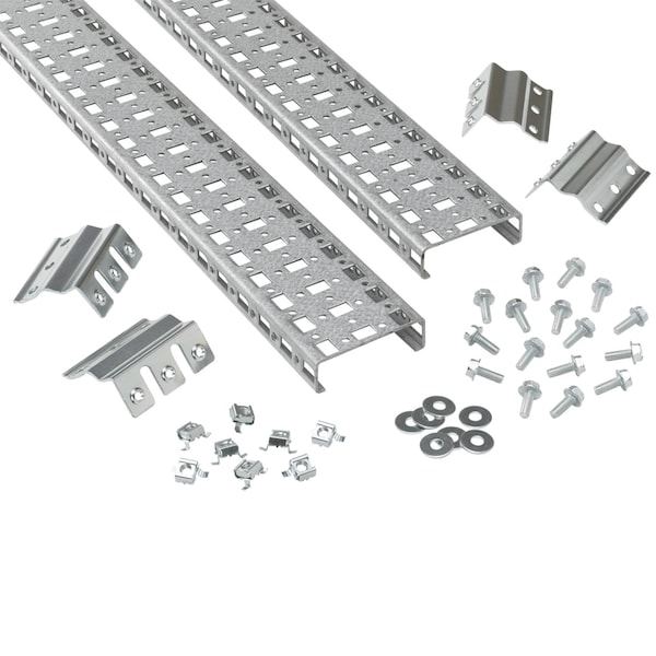 Full-Height Vertical Grid Straps, 1295x75mm, Steel