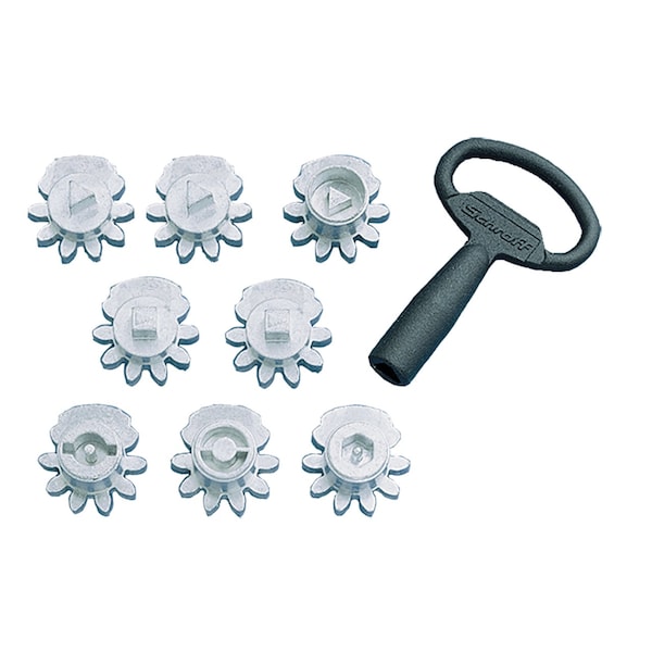 Key Inserts, fits Flush Bezel, SS Type 316