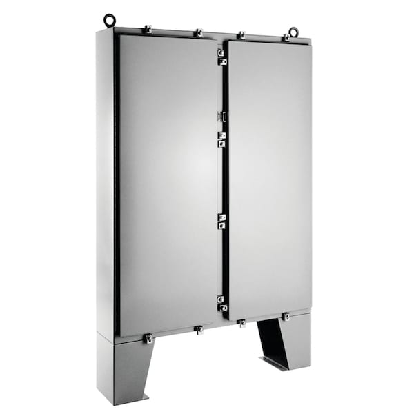 Two-Door with Floor Stands, Type 4, 62.06x48.06x10.06, Gray, Steel