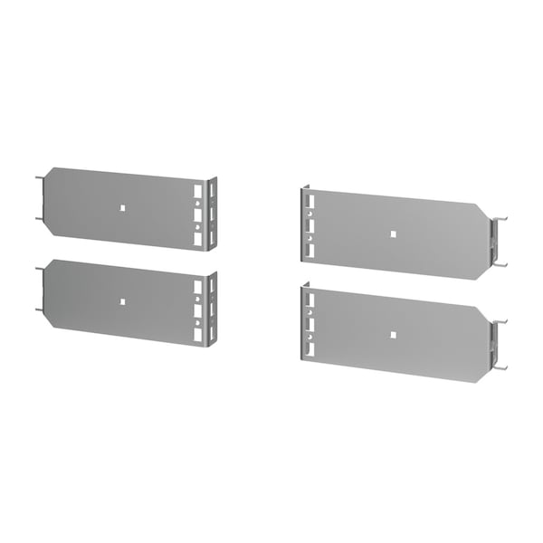 Frame-Reducing Brackets for Frames or Grid Straps, 200mm + 200mm, Stee