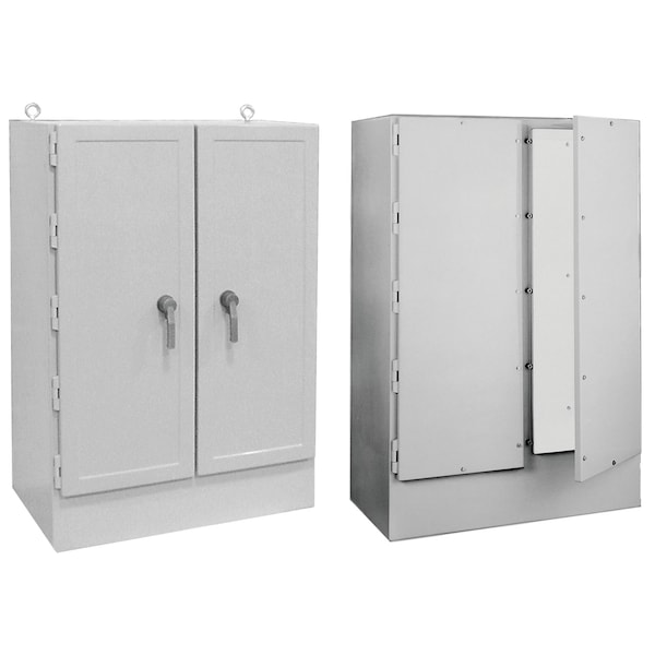 Two-Door Free-Stand, Type 4X, 72.00x49.00x24.50, Fiberglass