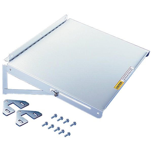 Folding Shelf, fits Door Fame, Lt Gray, Steel