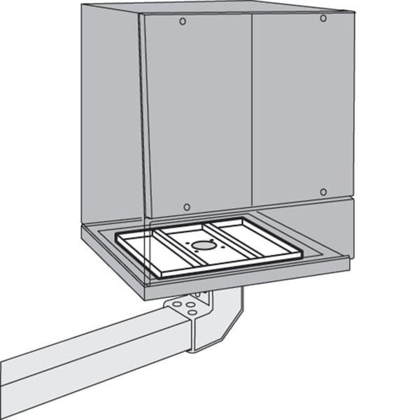Support Bracket, fits 600 wide, Aluminum