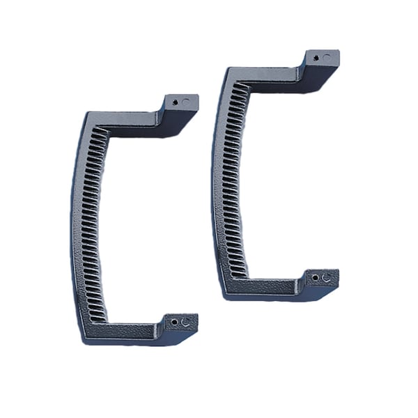 Handles, 9.75 high, Lt Gray, Aluminum