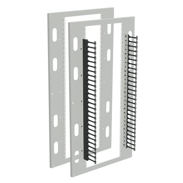 Seismic Rack Panel Kit, fits 90.00x36.00, Lt Gray, Steel