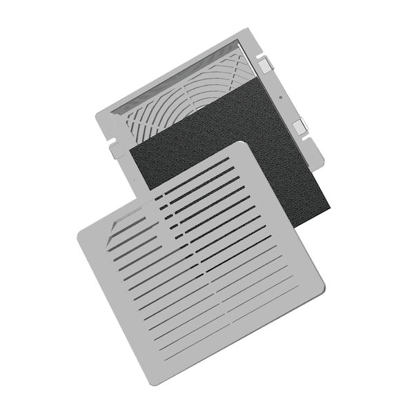 Tfp Exhaust Grilles, Fits 10", SS