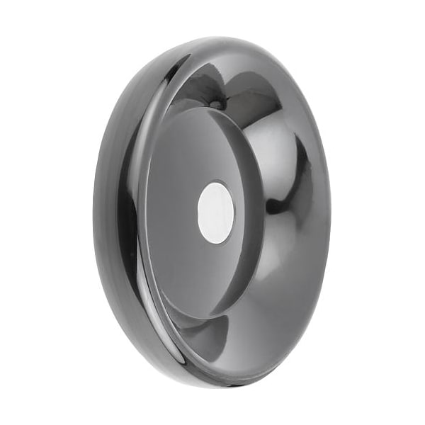 Disc Handwheel, Thermoset, Hub Steel, D1= 100 mm, Pilot Hole D2= 6 mm, Form: D, Without Grip