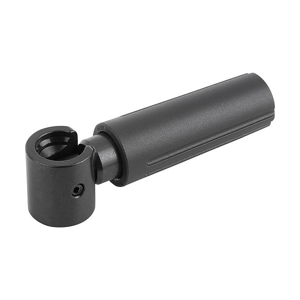 Cylinder Grip Fold-Down Size: 1 D=8-32, L=35, L1=40, Thermoplastic, Comp: Steel