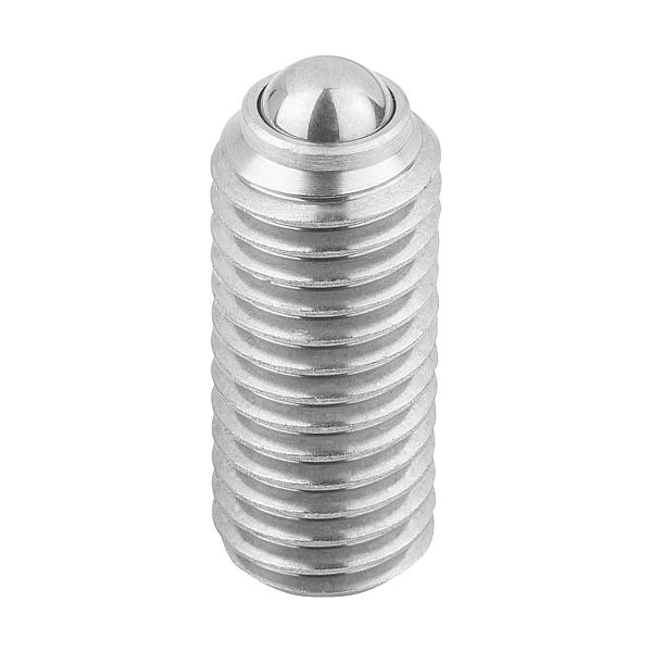 Spring Plunger Standard Spring Force D=5/8-11 L=24, Stainless Steel, Comp: Pin Stainless Steel
