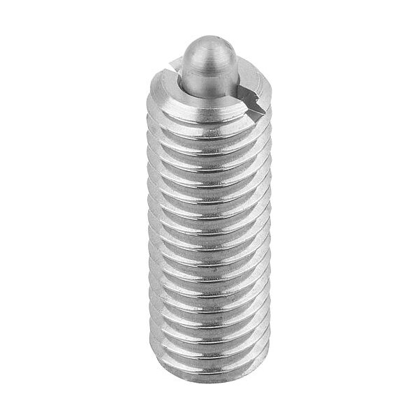 Spring Plunger Standard Spring Force D=M16 L=32, Stainless Steel, Comp: Pin Stainless Steel