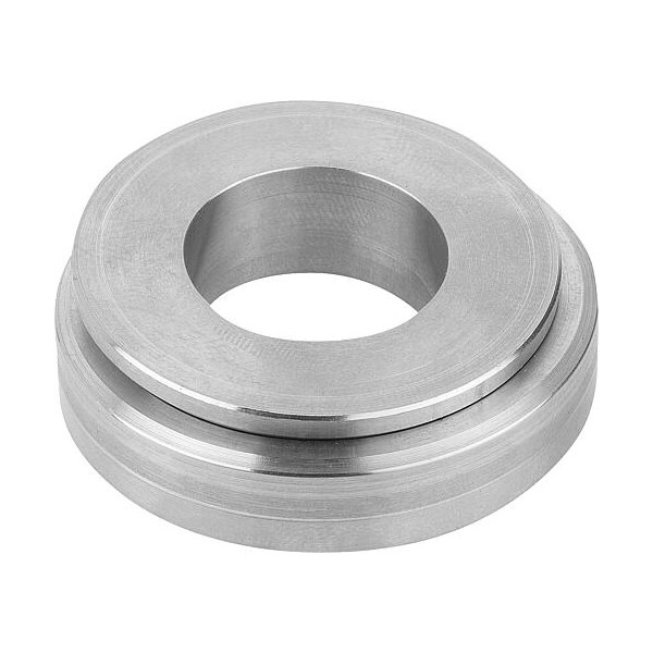 Spherical Washer, Fits Bolt Size 36 mm Stainless Steel, Bright Finish