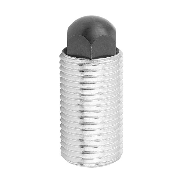 Push-Pull Plunger, Heavy Spring Force, With Rotation Lock, D=M20X1, 5 L=34, Form: H, Round End