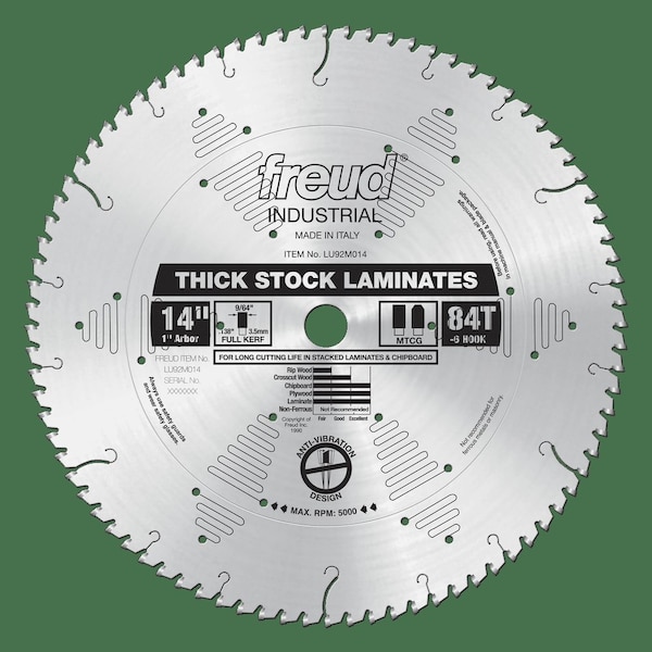 Thick-Stock Laminate Blade, 14