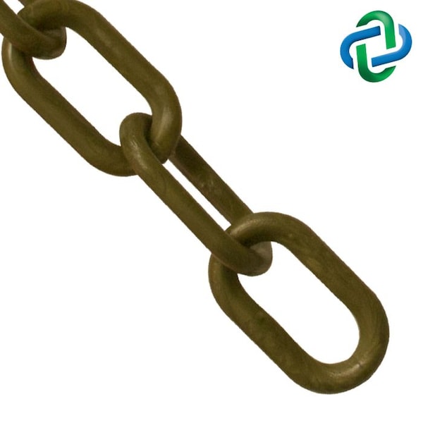 Khacki Gold Plastic Chain 1.5"(#6.38 mm