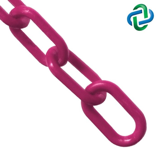 Magenta Plastic Chain 4"(#12,102 mm)x2