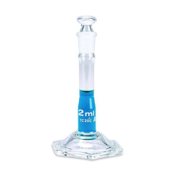 Glass Micro Volumetric Flasks, w/Ta, PK 6