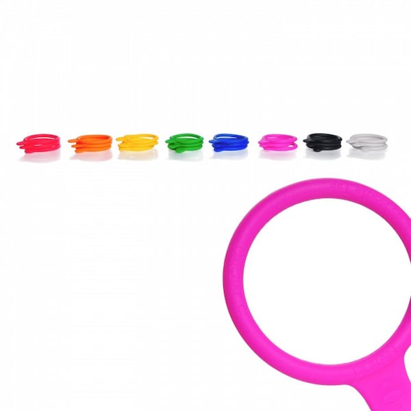 GL 45 Bottle Tags, Silicone, Assor, PK 16