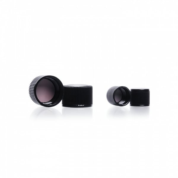 Cap, Black, Round, PK300