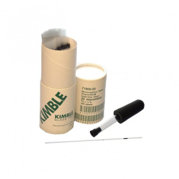 Pipets, 2 white color-coding band, PK 250