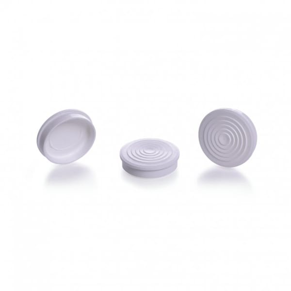 Snap Cap, White, Round, PK500