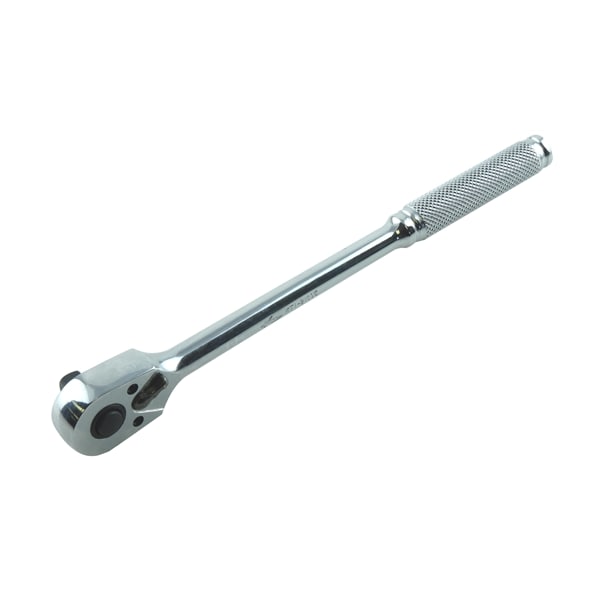 Lng Hndl Pro Series Chrome Ratchet, 7"